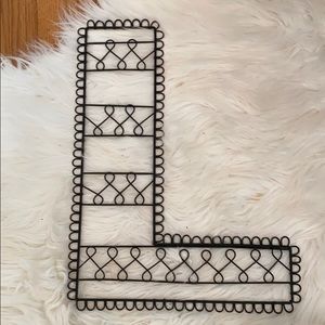 pottery barn wall art decor letter “L”